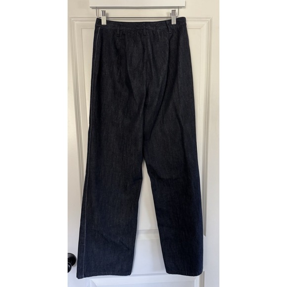 Ann Taylor Jeans Womens Size 2‎ Dark Wash Wide Leg Denim Pants - Picture 7 of 7